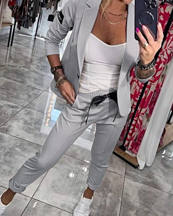 MALOU - Top con giacca e pantaloni