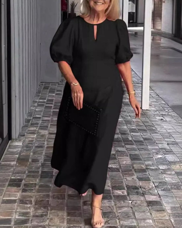 FIONA - ABITO IN COTONE E LINO DALL'ESSENZA ELEGANTE