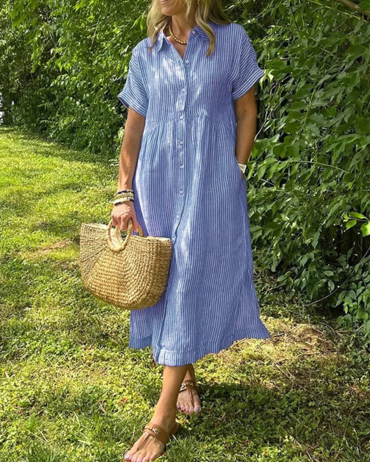 ANOREA - ABITO ELEGANTE A RIGHE