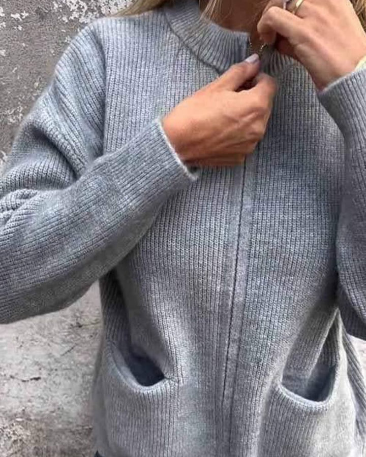 ERA - CARDIGAN IN COTONE LAVORATO A MAGLIA
