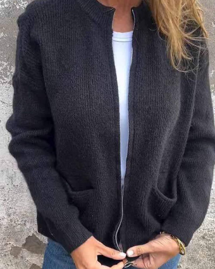 ERA - CARDIGAN IN COTONE LAVORATO A MAGLIA