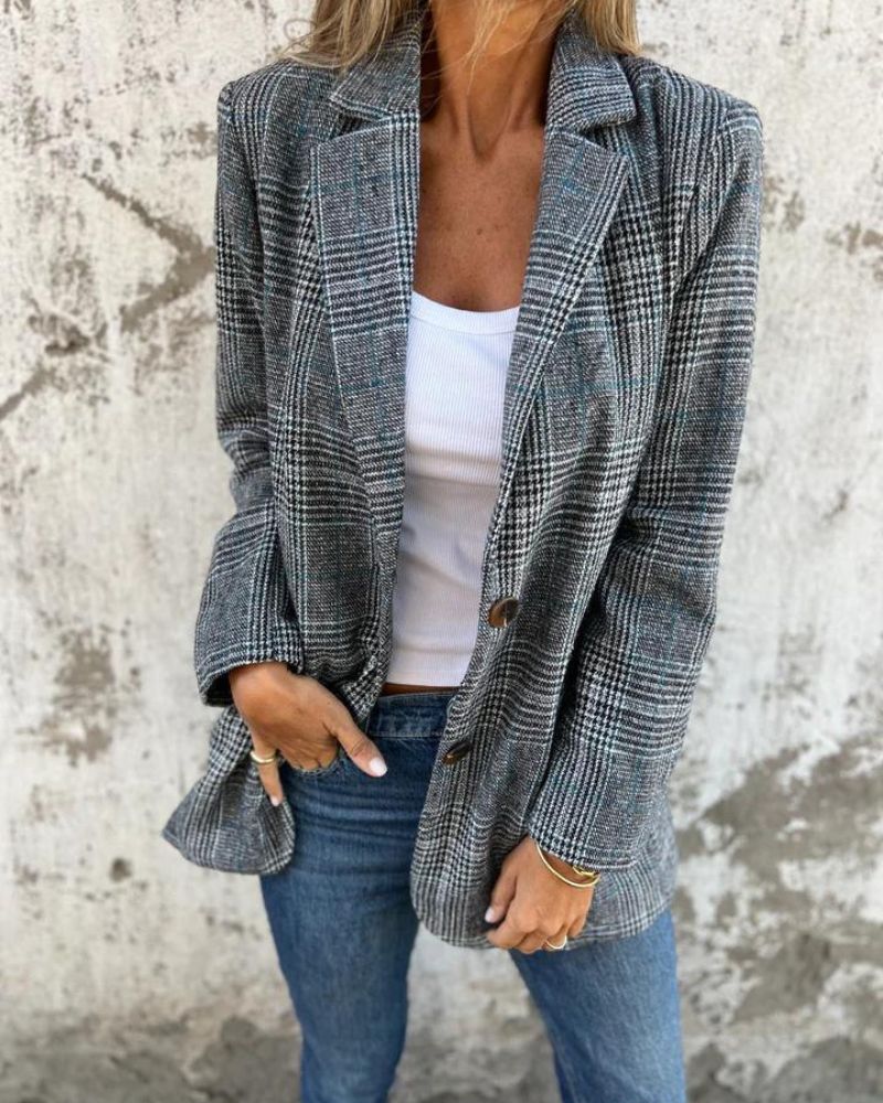 EIRA - Blazer a quadri senza tempo