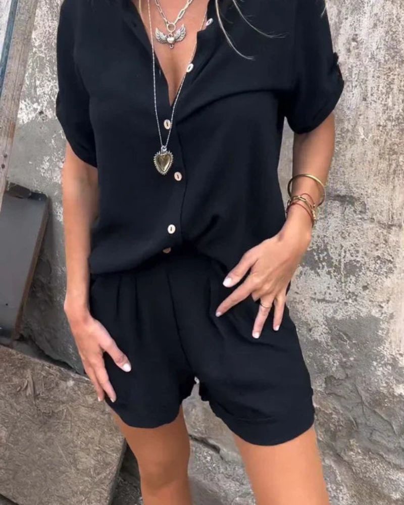 LENI - SET ESTIVO IN COTONE E LINO