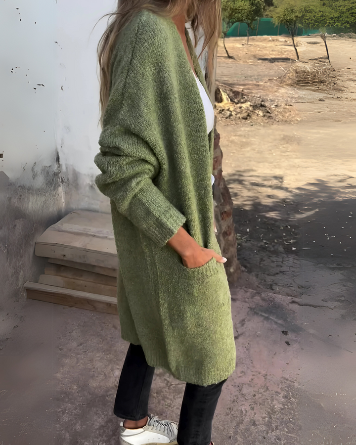 BELIA - Cardigan casual in maglia con tasca