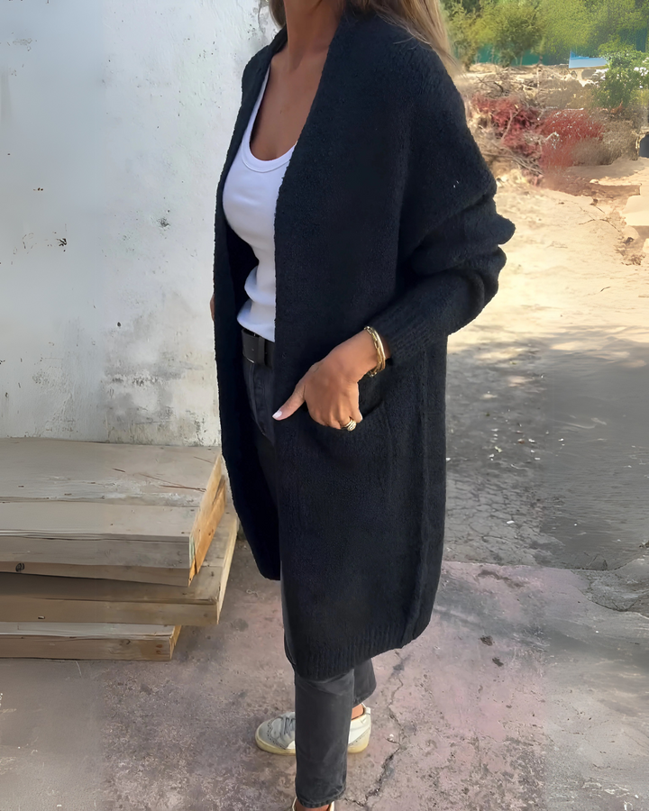 BELIA - Cardigan casual in maglia con tasca