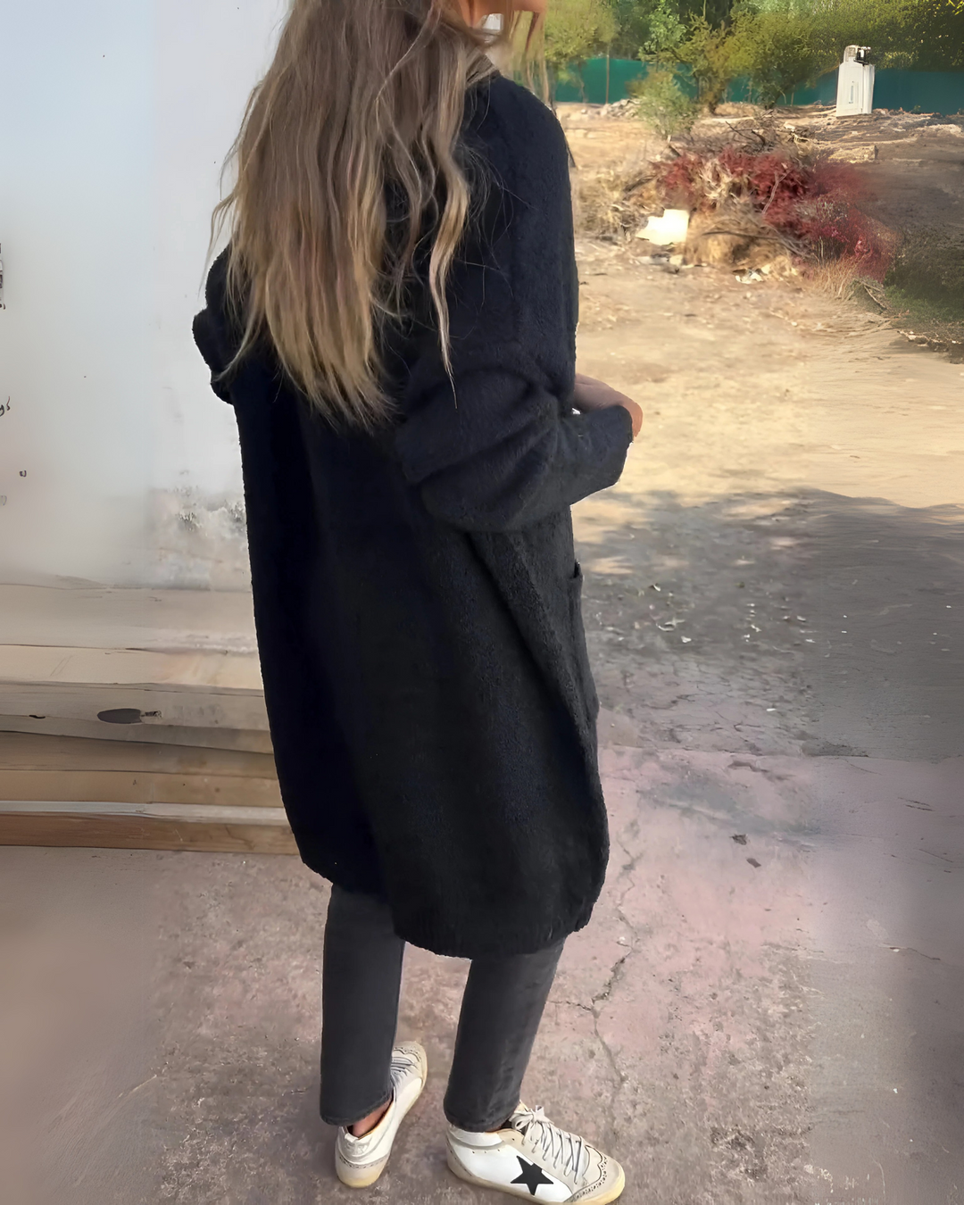 BELIA - Cardigan casual in maglia con tasca