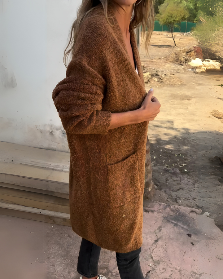 BELIA - Cardigan casual in maglia con tasca