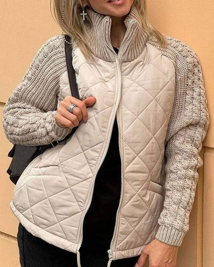 BOILAR - Giacca casual in maglia con chiusura a zip