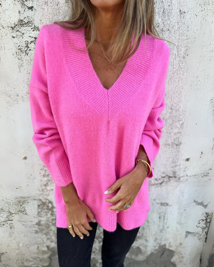 MARIANE - MAGLIONE CASUAL CON SCOLLO A V