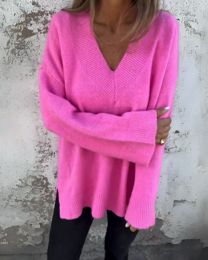 MARIANE - MAGLIONE CASUAL CON SCOLLO A V