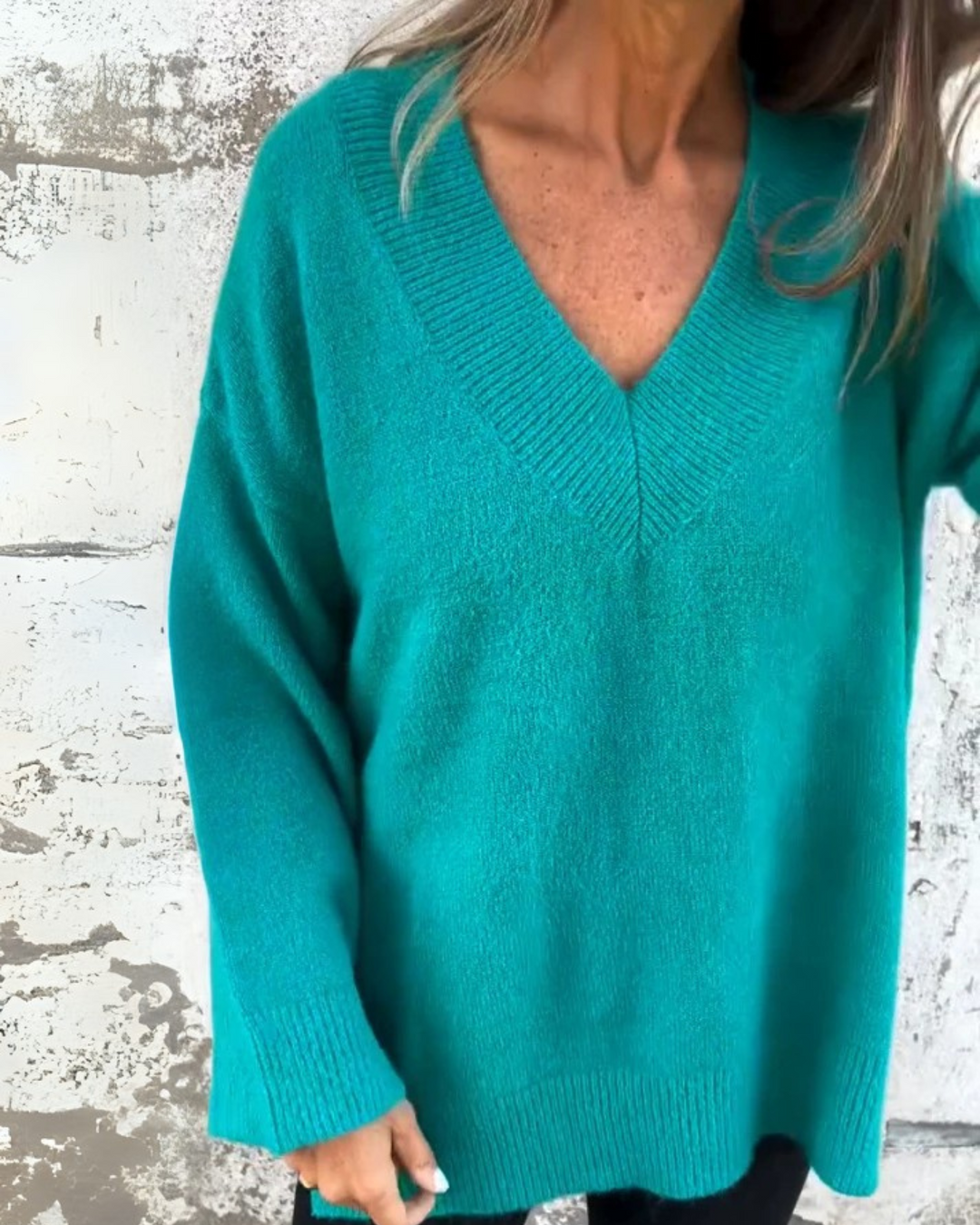 MARIANE - MAGLIONE CASUAL CON SCOLLO A V