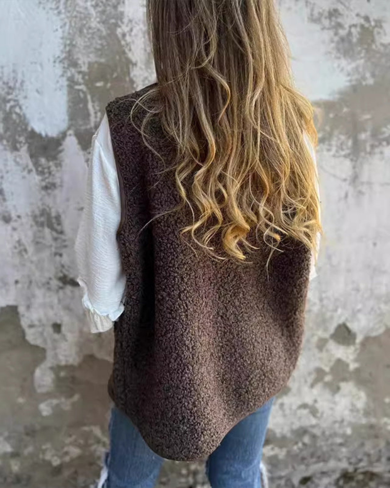 DANELA - Gilet invernale da donna in morbida lana