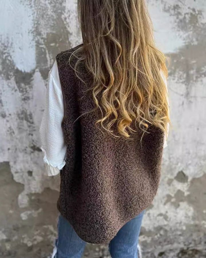 DANELA - Gilet invernale da donna in morbida lana