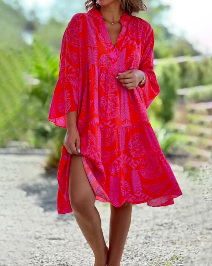 SARA - Abito boho con maniche a 3/4
