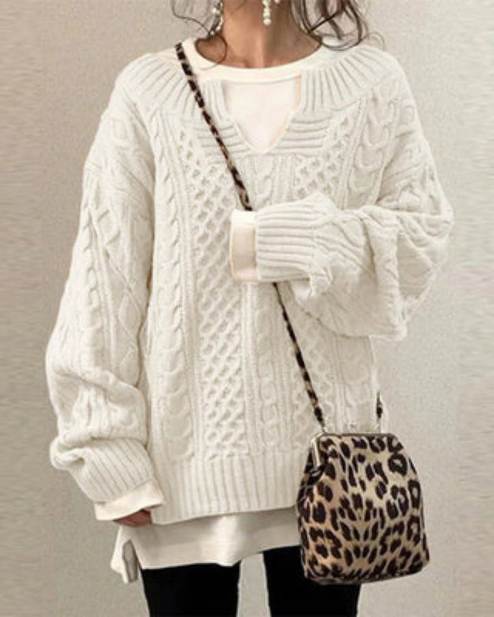 ZAYLA - MAGLIONE IN MAGLIA BOHO