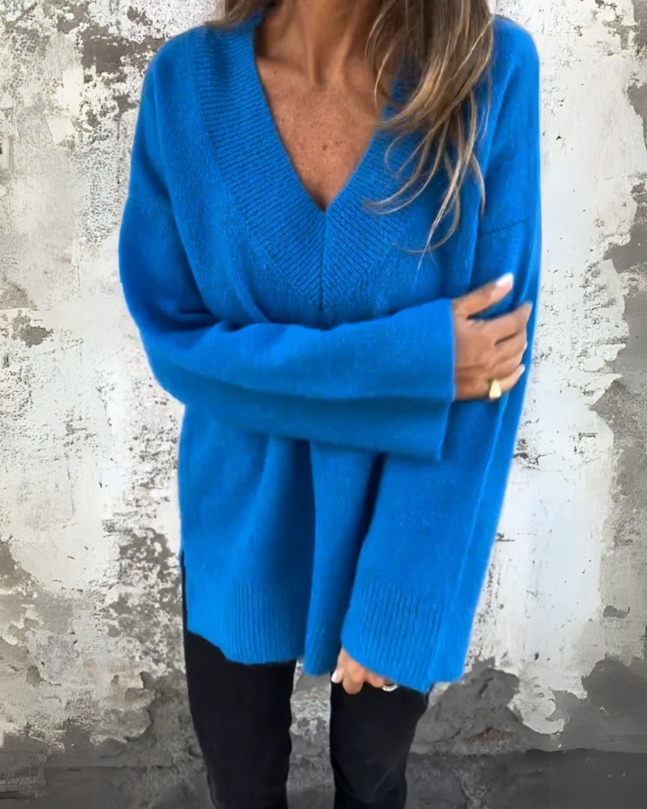 MARIANE - MAGLIONE CASUAL CON SCOLLO A V