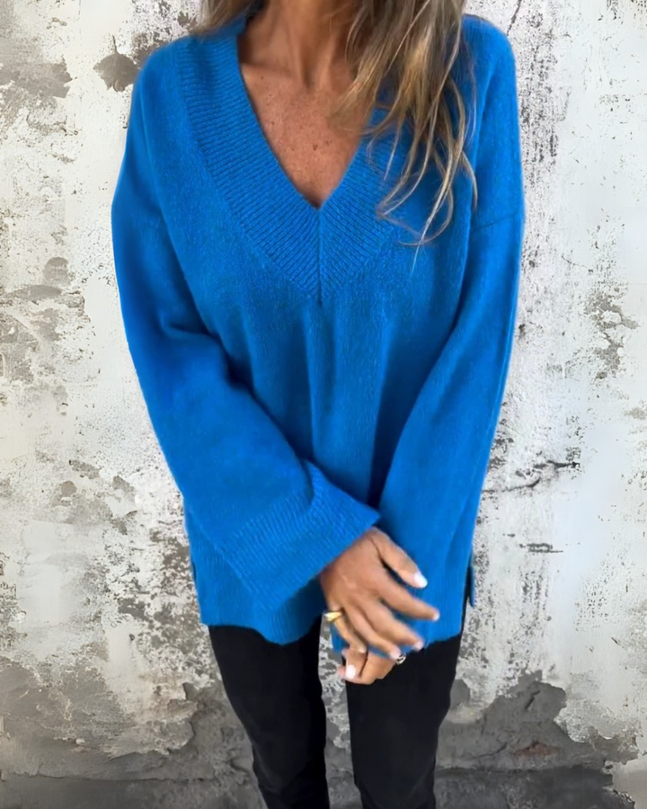 MARIANE - MAGLIONE CASUAL CON SCOLLO A V