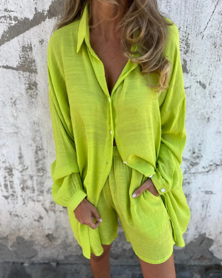 IZELA - Set camicia e pantaloncini casual