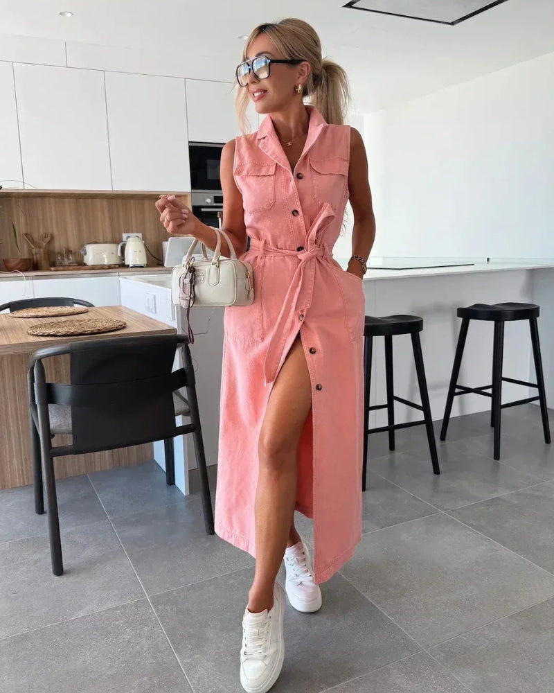 ISARELE - ABITO IN DENIM ELEGANTE