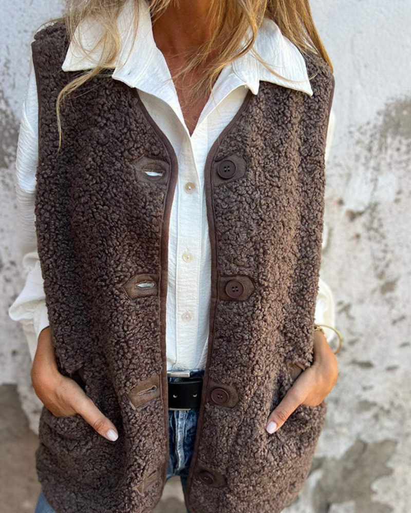 DANELA - Gilet invernale da donna in morbida lana