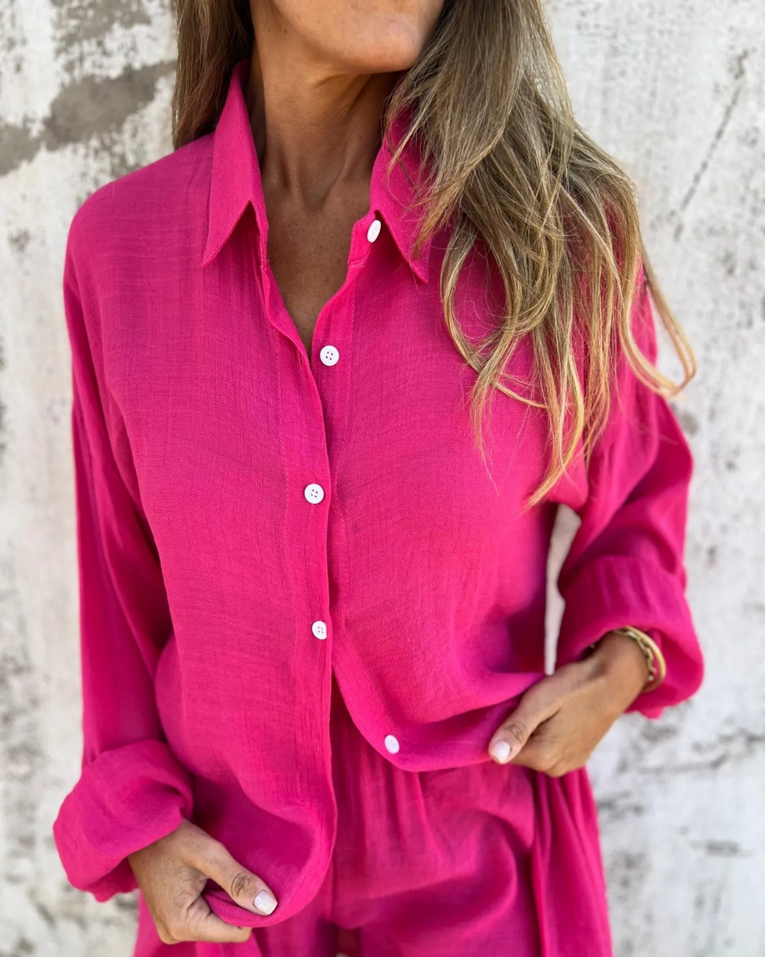 IZELA - Set camicia e pantaloncini casual