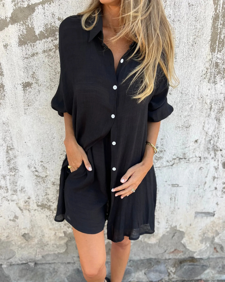 IZELA - Set camicia e pantaloncini casual