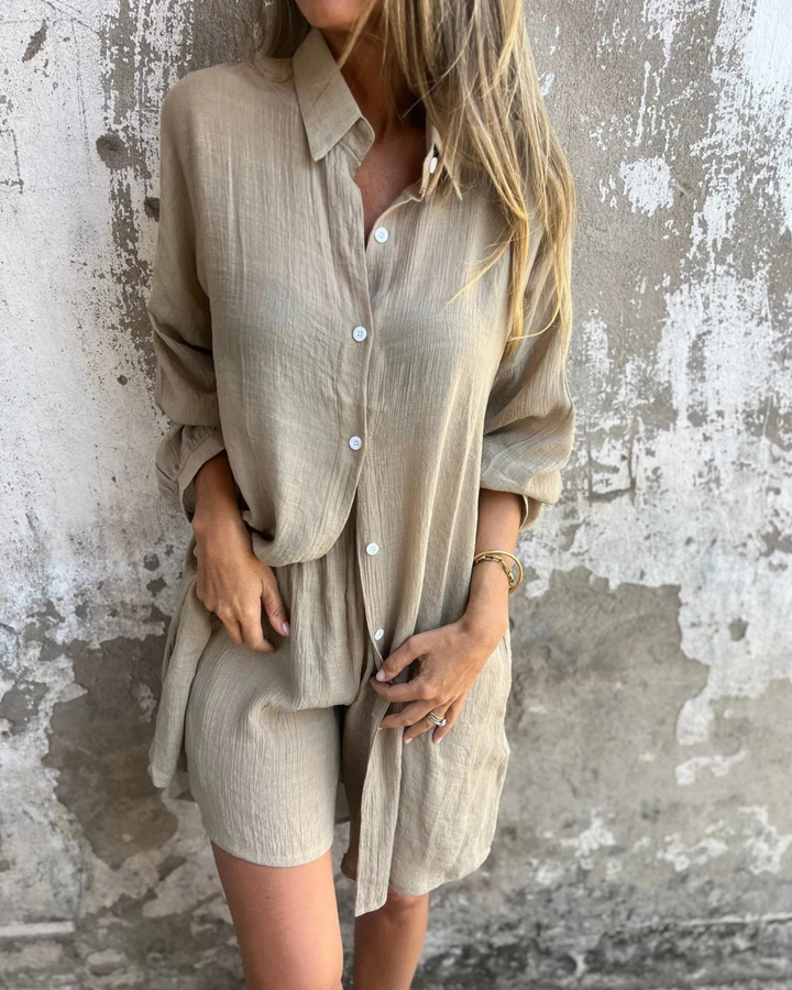 IZELA - Set camicia e pantaloncini casual