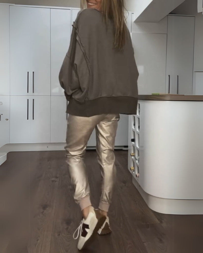 BRINA - SET TOP E PANTALONI CASUAL