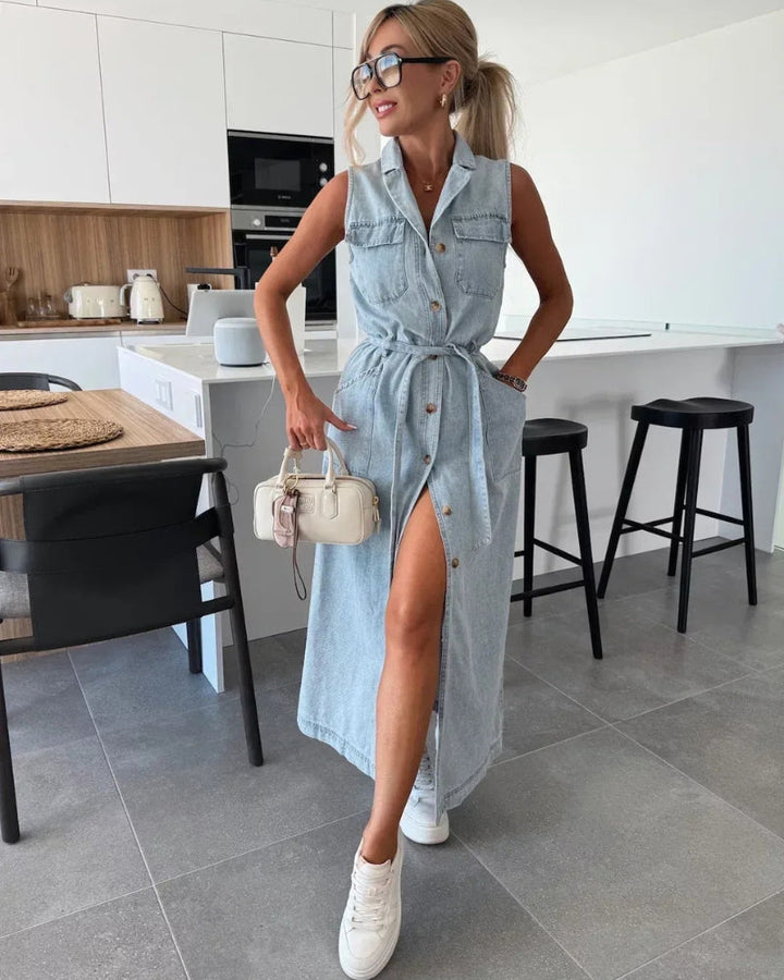 ISARELE - ABITO IN DENIM ELEGANTE