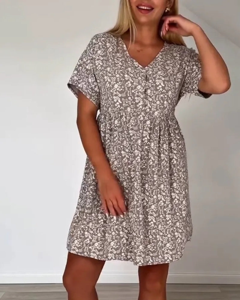AINARAM - Abito casual con stampa leopardata
