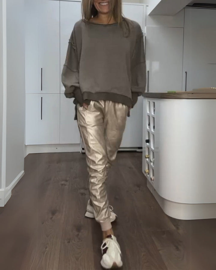 BRINA - SET TOP E PANTALONI CASUAL