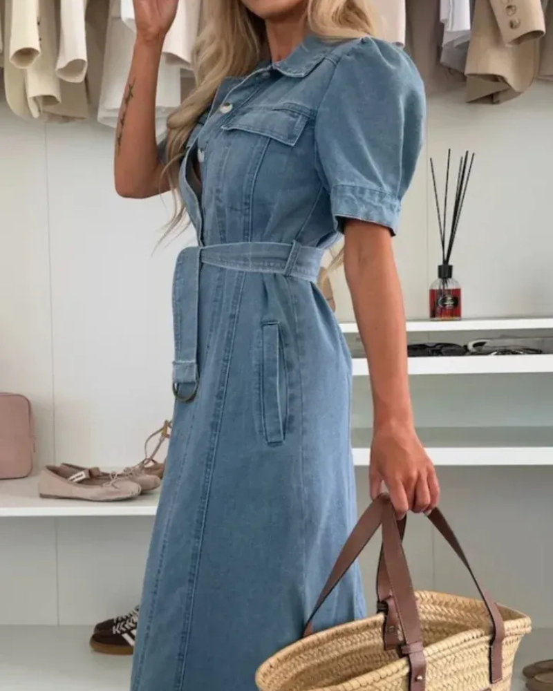 FINMERA - ABITO IN DENIM ELEGANTE