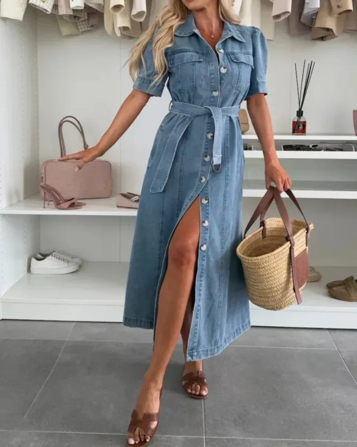 FINMERA - ABITO IN DENIM ELEGANTE