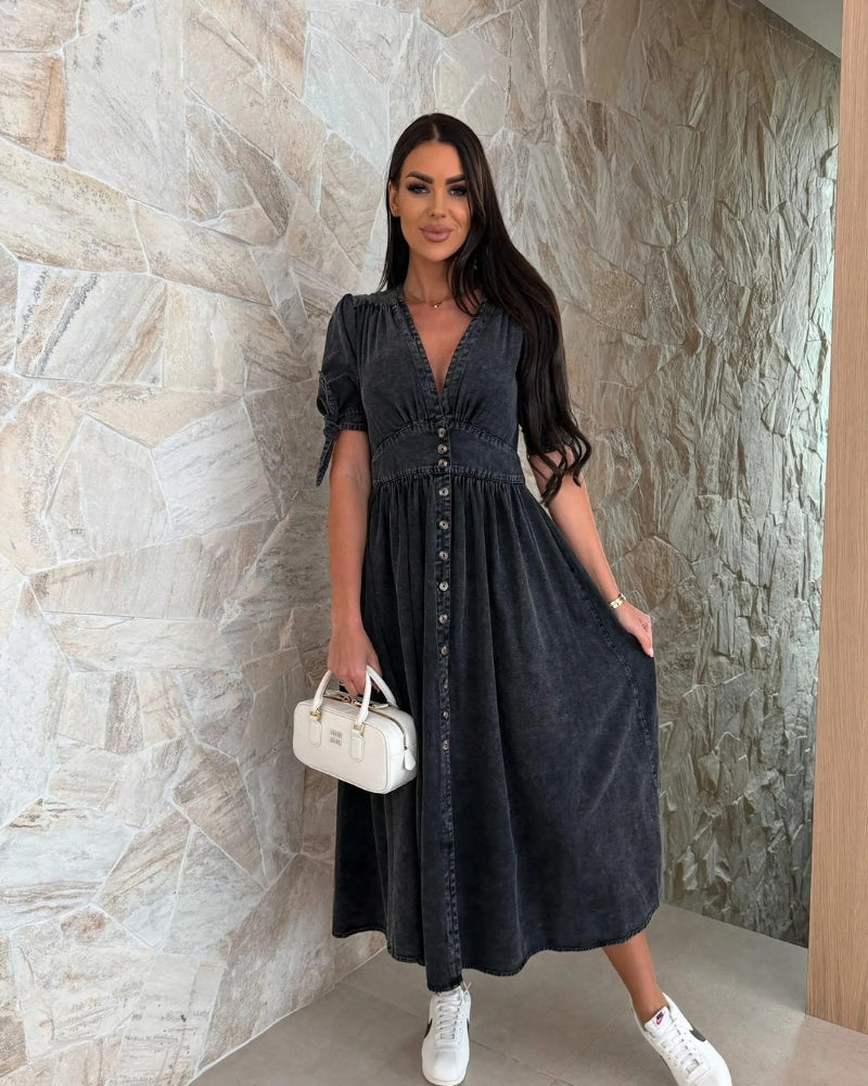 SANDRINE - ABITO ELEGANTE IN DENIM