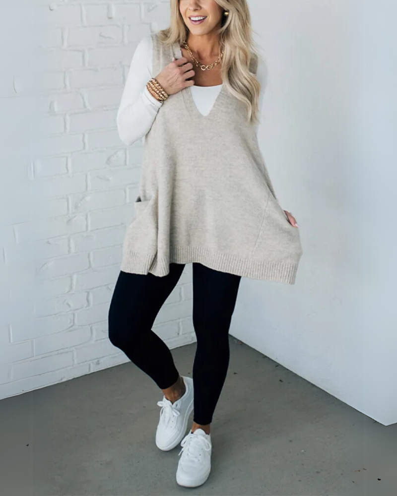 AROLA - Gilet in maglia accogliente