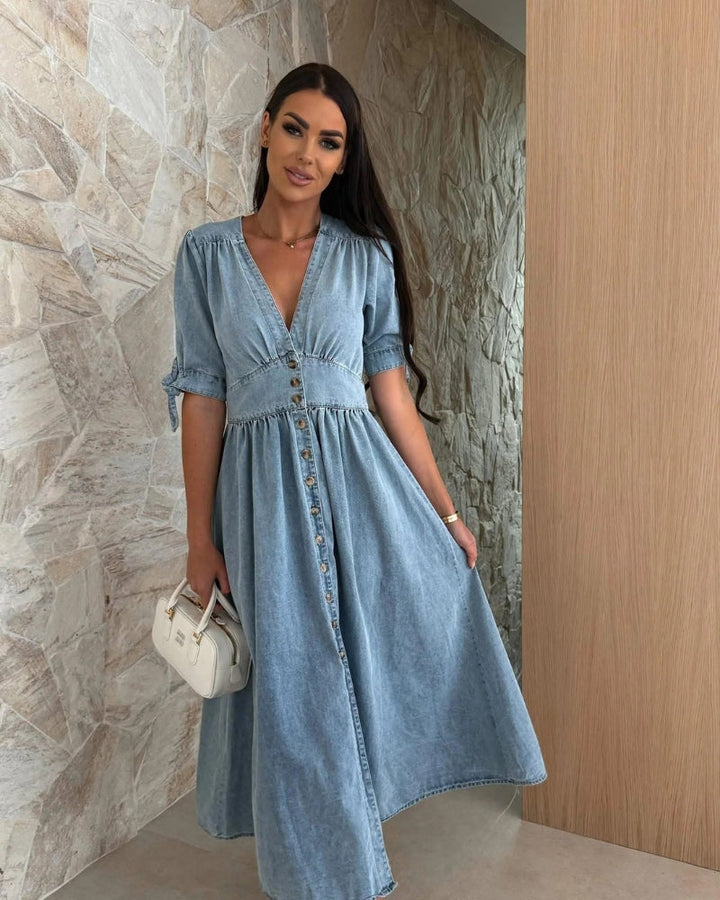 SANDRINE - ABITO ELEGANTE IN DENIM