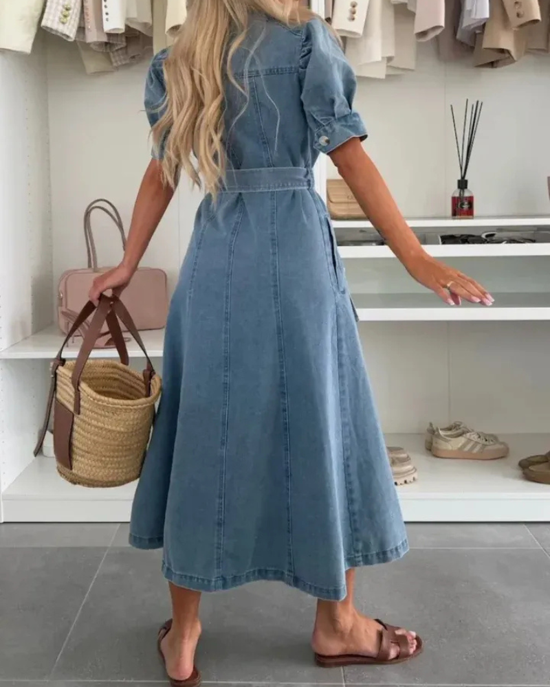 FINMERA - ABITO IN DENIM ELEGANTE