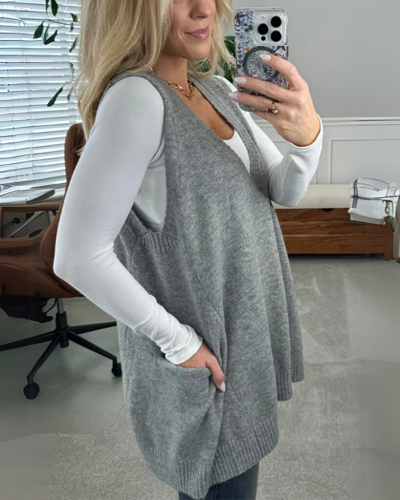 AROLA - Gilet in maglia accogliente