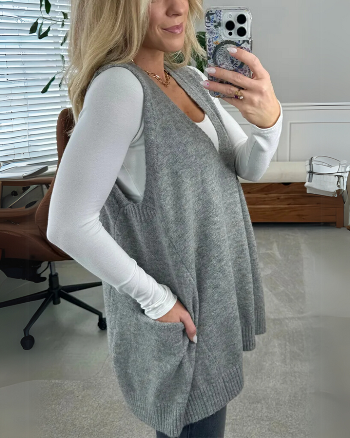 AROLA - Gilet in maglia accogliente
