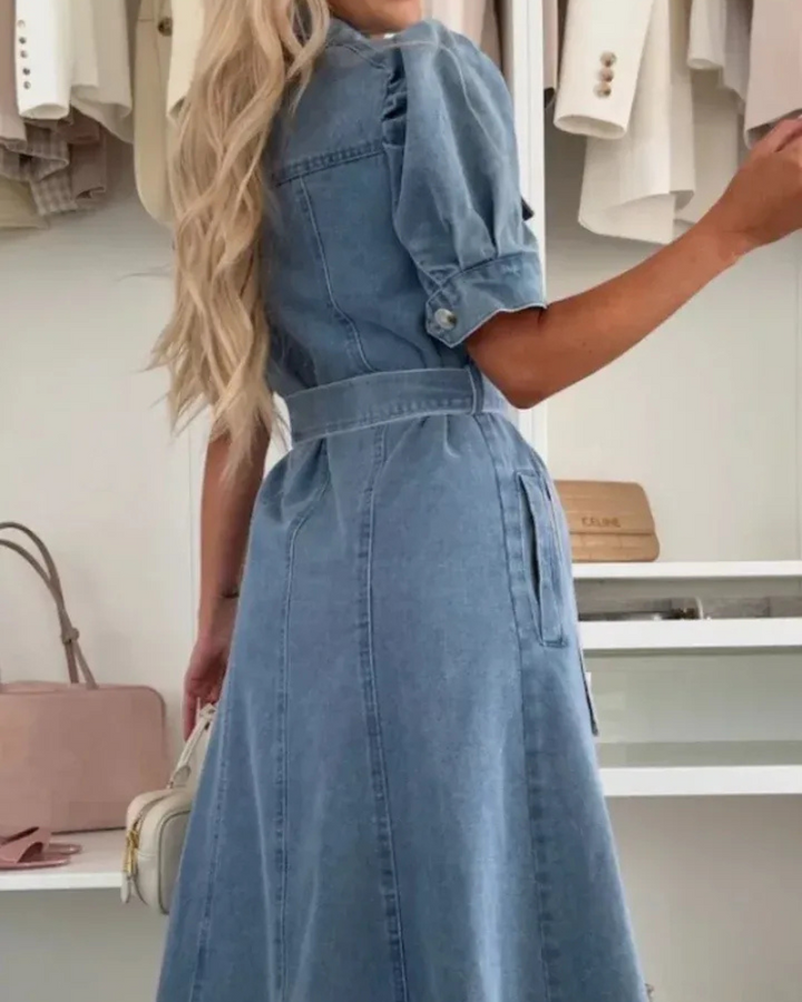 FINMERA - ABITO IN DENIM ELEGANTE