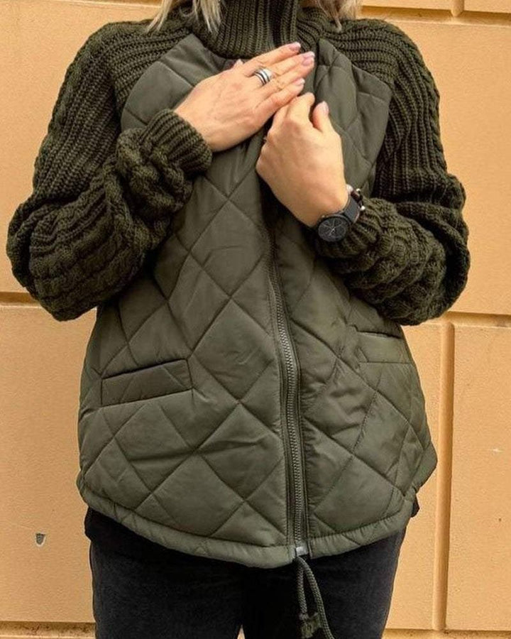 BOILAR - Giacca casual in maglia con chiusura a zip