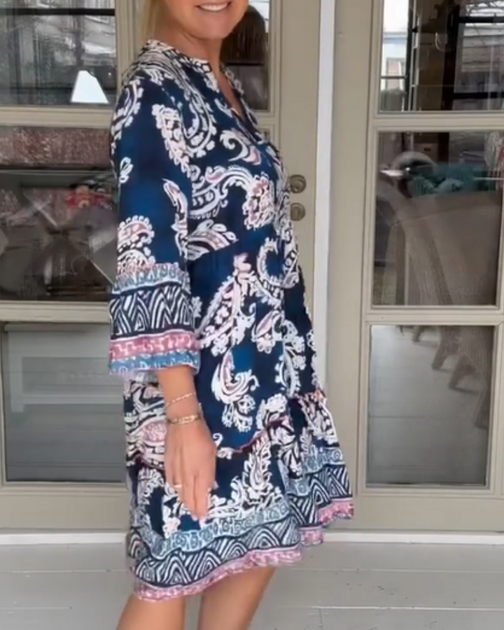 SIERADE - ABITO CON STAMPA BOHO