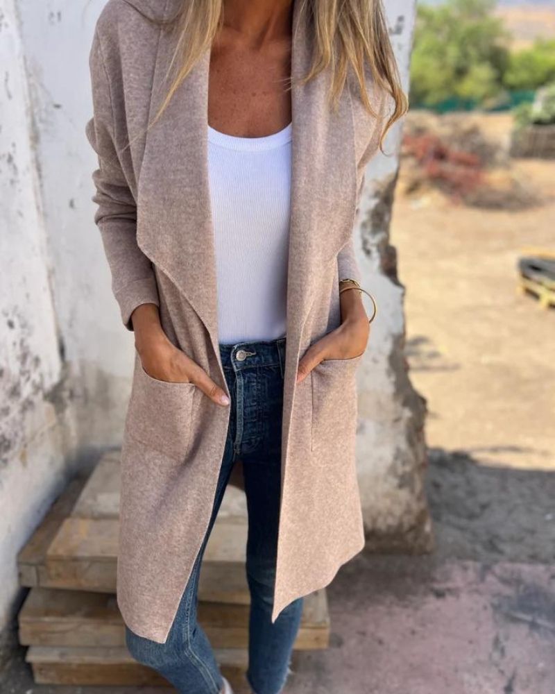 EIGONA - GIACCA CARDIGAN CON REVERS CASUAL