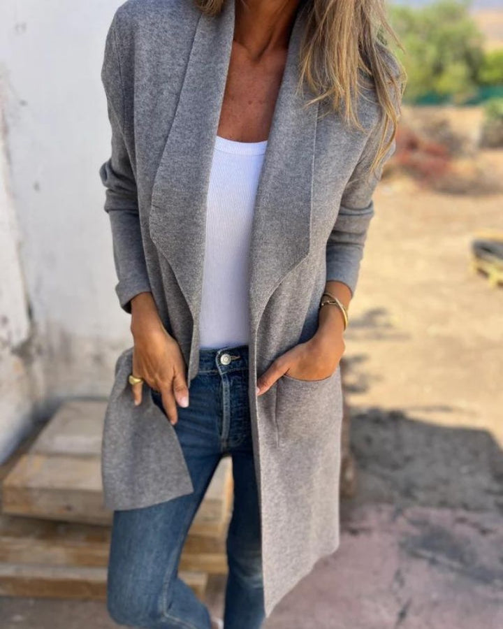EIGONA - GIACCA CARDIGAN CON REVERS CASUAL