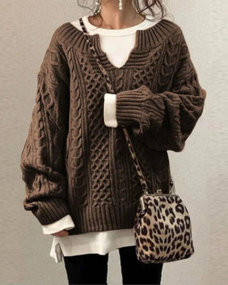 ZAYLA - MAGLIONE IN MAGLIA BOHO
