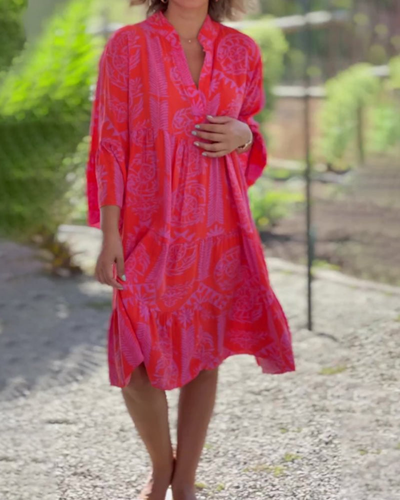 SARA - Abito boho con maniche a 3/4