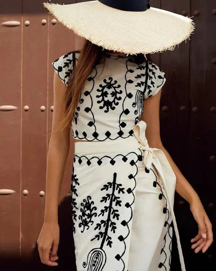 CAMALI - Set top e gonna stampati