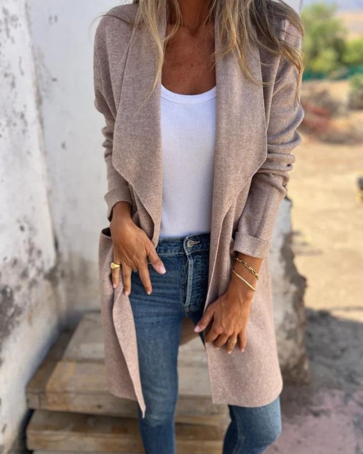 EIGONA - GIACCA CARDIGAN CON REVERS CASUAL