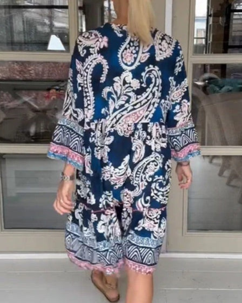 SIERADE - ABITO CON STAMPA BOHO