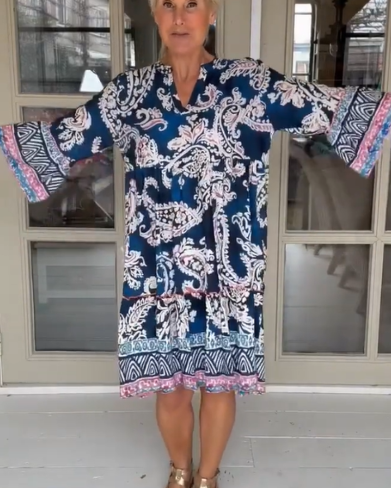 SIERADE - ABITO CON STAMPA BOHO